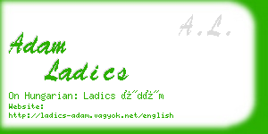 adam ladics business card